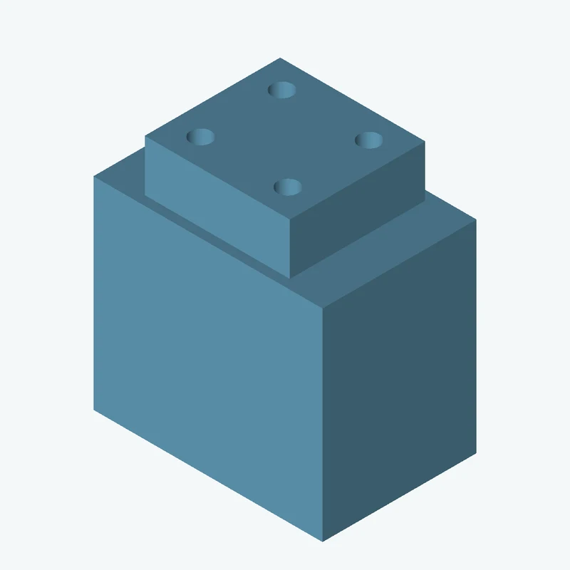Rectangular body, 35.68 × 31.5 × 24 mm (W×D×H) — 2263