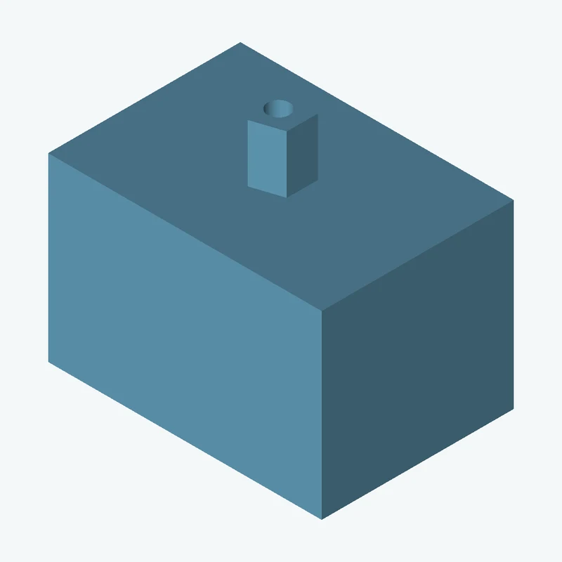 Rectangular body, 57.05 × 37.7 × 40.1 mm (W×D×H) — 2270