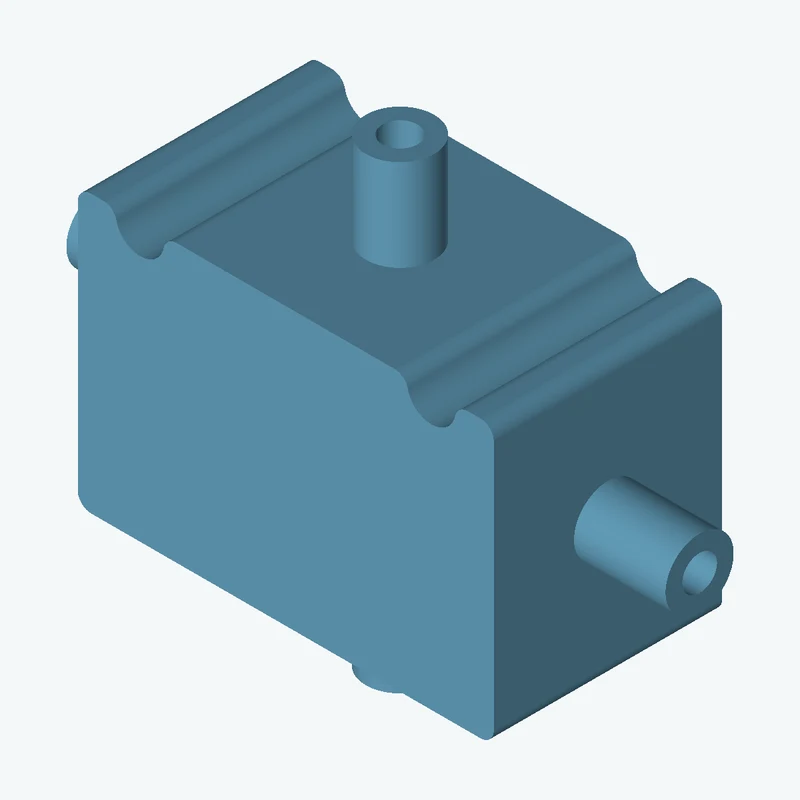 Rectangular body, 55 × 36.6 × 30.2 mm (W×D×H) — 2310