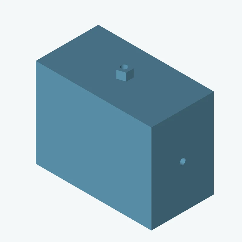 Rectangular body, 60.29 × 46.5 × 32.6 mm (W×D×H) — 2314