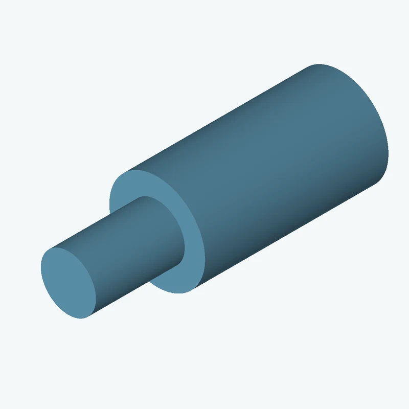 Ø40 mm circular section, extruded 76.6 mm thick — 2477