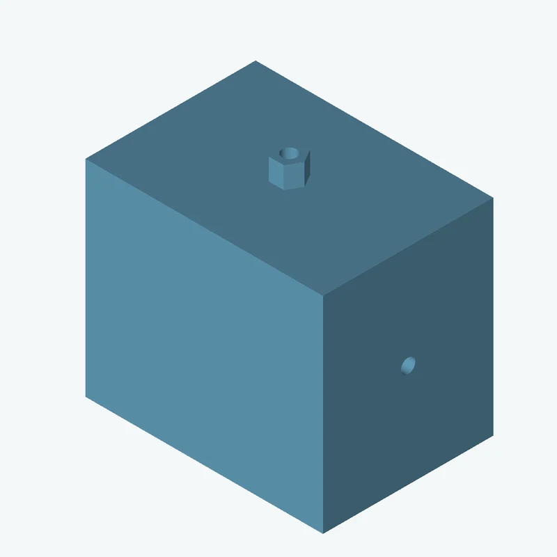 Rectangular body, 55 × 47.7 × 39.4 mm (W×D×H) — 2582