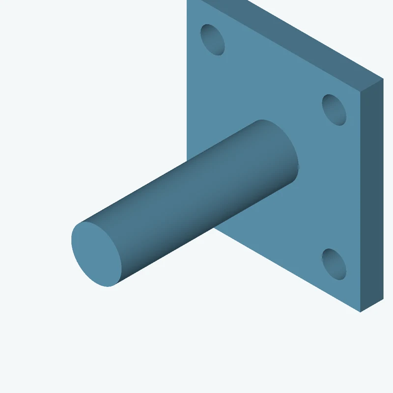 Rectangular body, 60 × 66 × 8 mm (W×D×H) — 2612