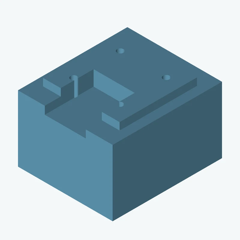 Rectangular body, 64.97 × 45.4 × 75.1 mm (W×D×H) — 2631