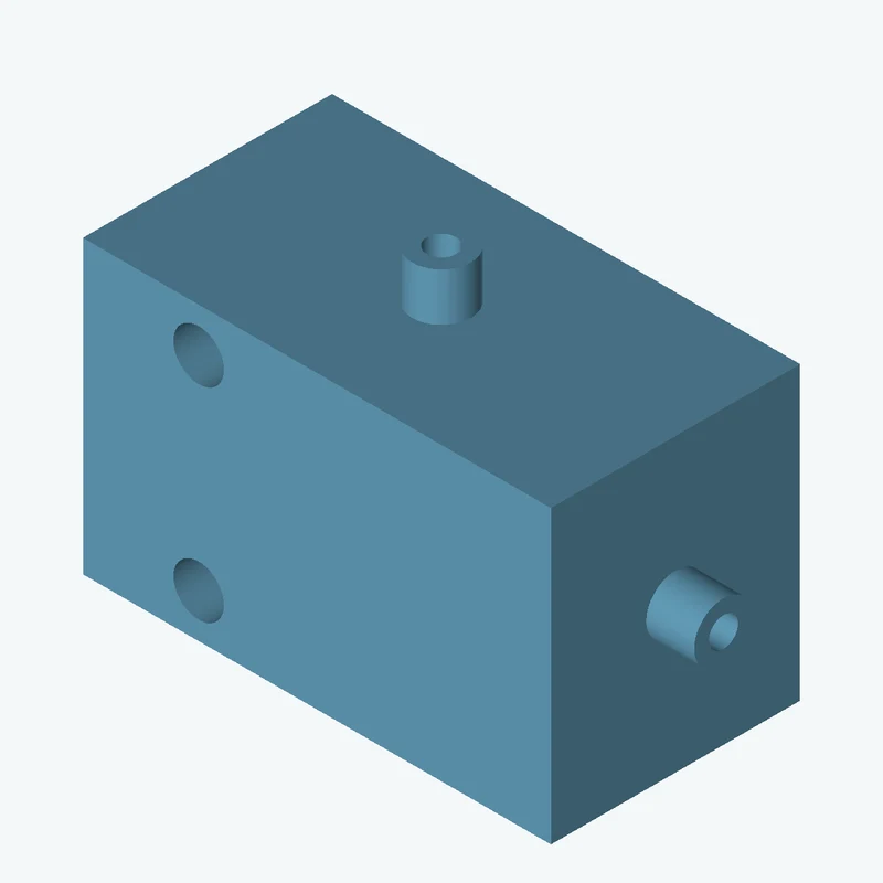 Rectangular body, 40 × 24.9 × 21.3 mm (W×D×H) — 2686