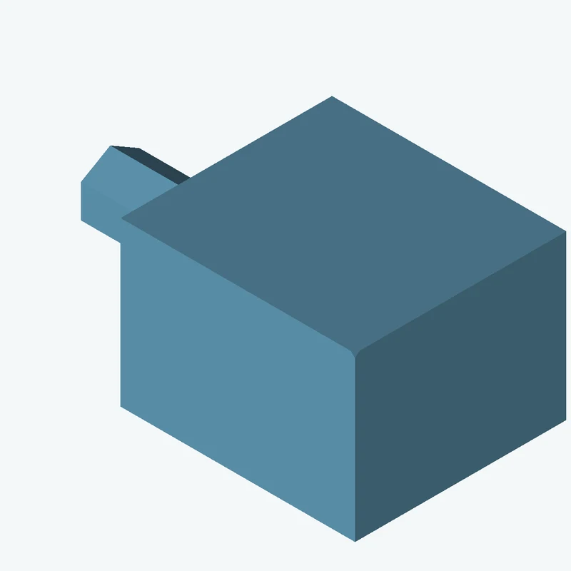 Rectangular body, 60 × 41.8 × 54.1 mm (W×D×H) — 2690