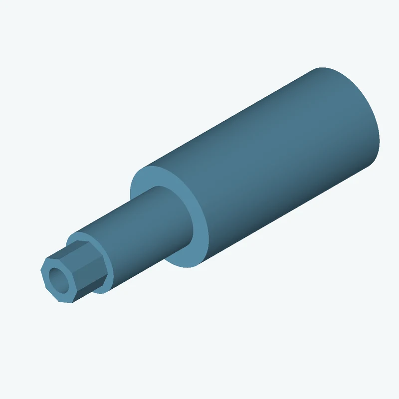 Ø30 mm circular section, extruded 64.9 mm thick — 2716