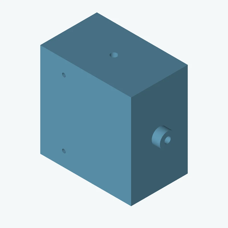 Rectangular body, 80.05 × 82.9 × 49.9 mm (W×D×H) — 2807