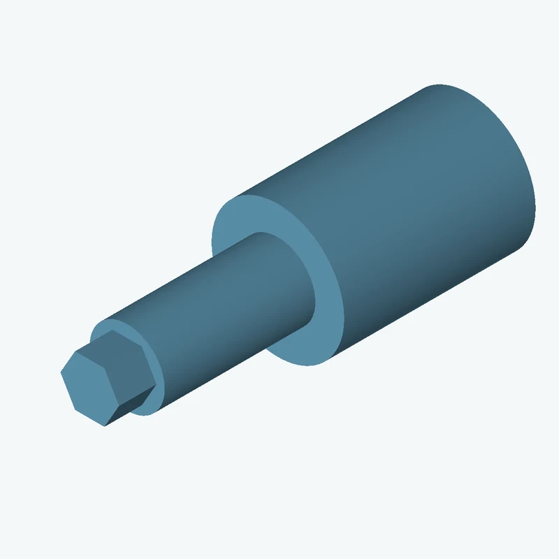 Ø16.27 mm circular section, extruded 23.5 mm thick — 2822