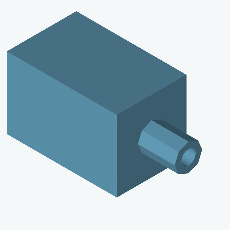 Rectangular body, 40 × 26 × 25.3 mm (W×D×H) — 2967