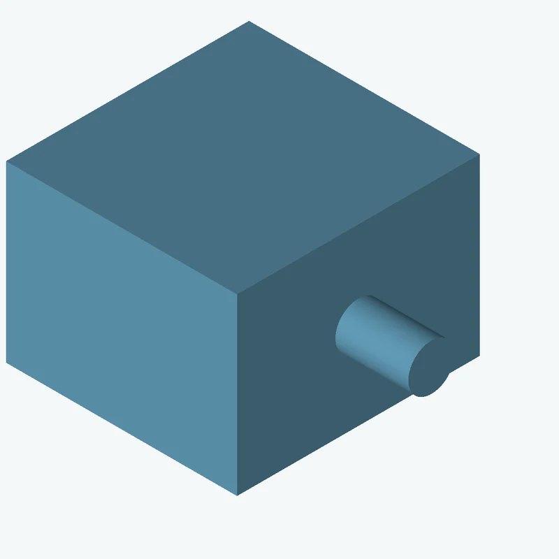 Rectangular body, 25 × 18.9 × 26.3 mm (W×D×H) — 2973
