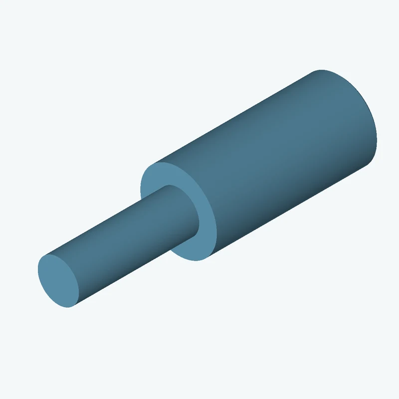 Ø50 mm circular section, extruded 105.9 mm thick — 3042