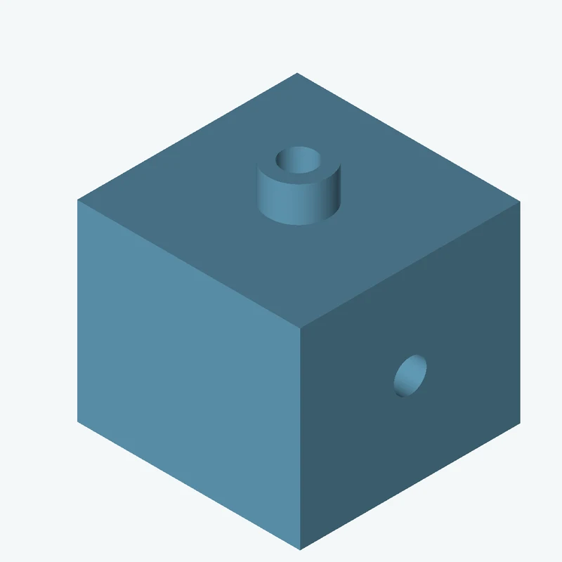 Rectangular body, 55 × 47.4 × 54.3 mm (W×D×H) — 3152