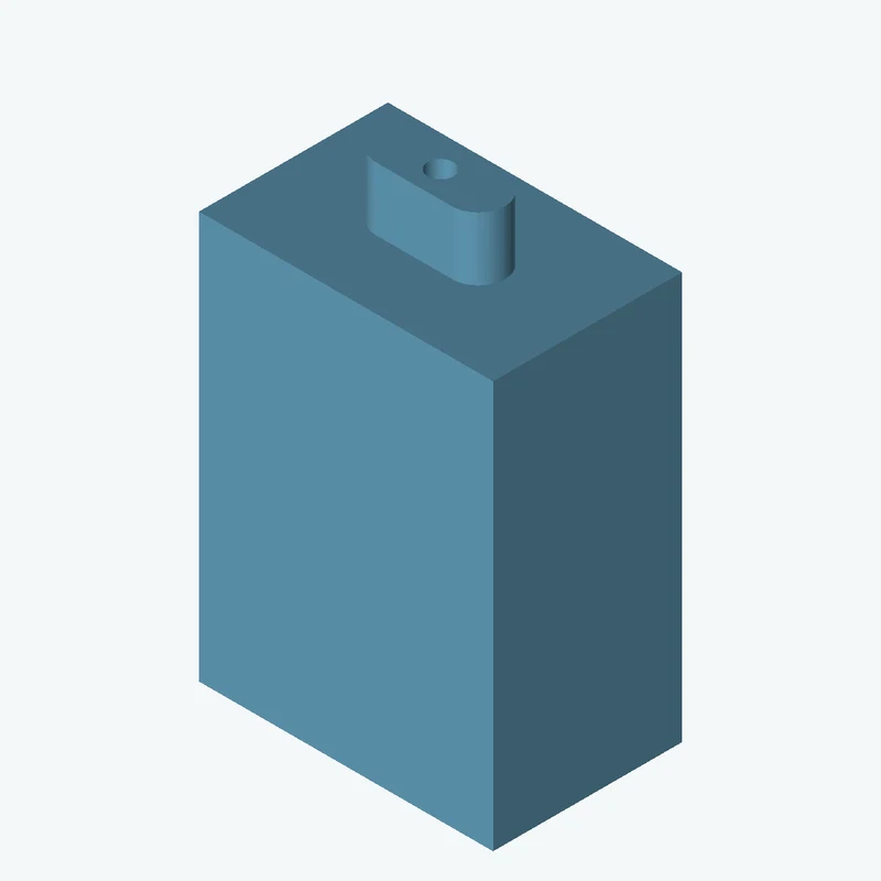 Rectangular body, 23.34 × 32.3 × 15 mm (W×D×H) — 3189