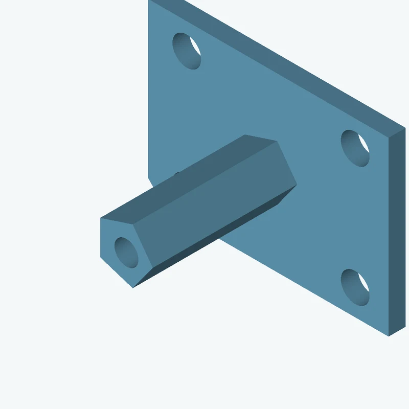Rectangular body, 70.43 × 50.4 × 5 mm (W×D×H) — 3233