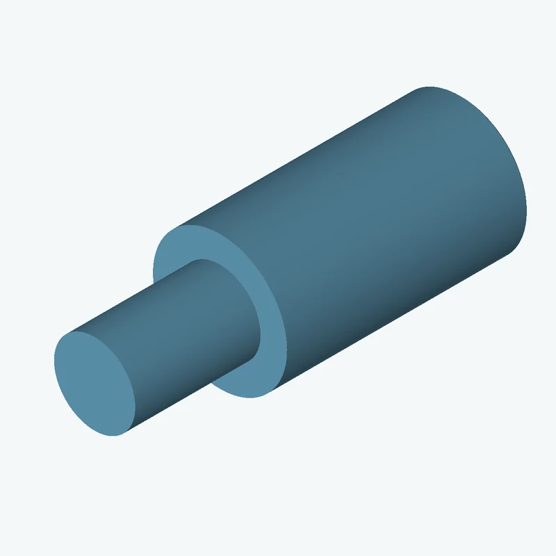 Ø40 mm circular section, extruded 72 mm thick — 3310