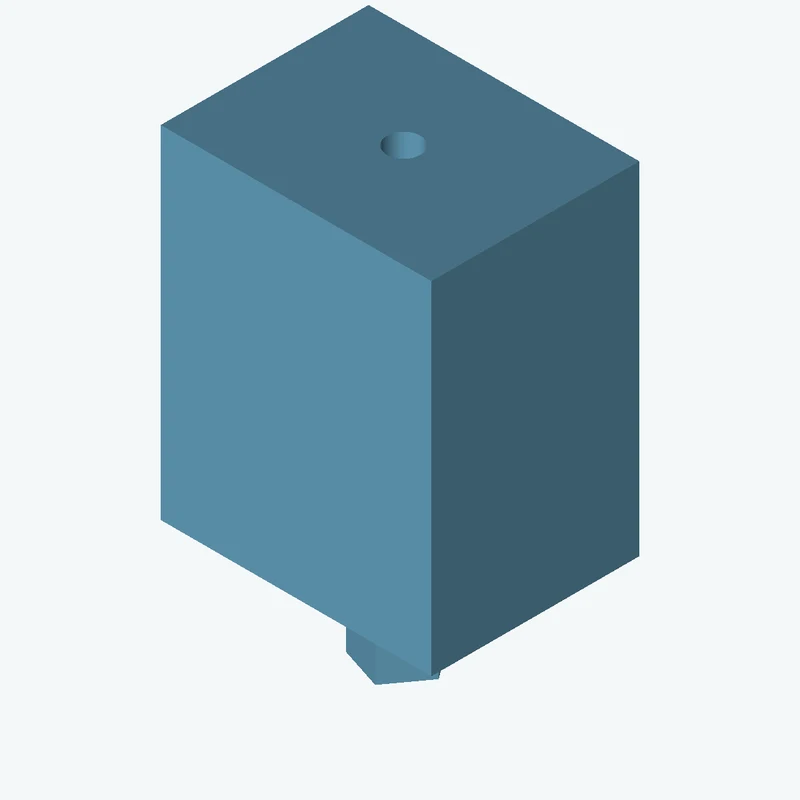 Rectangular body, 75 × 94.8 × 57.6 mm (W×D×H) — 3370