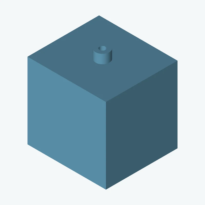 Rectangular body, 43.49 × 42.1 × 39.7 mm (W×D×H) — 3711