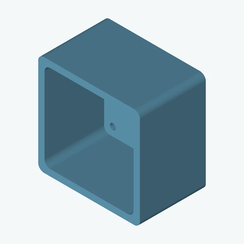 Rectangular body, 75 × 73.9 × 48.5 mm (W×D×H) — 0045