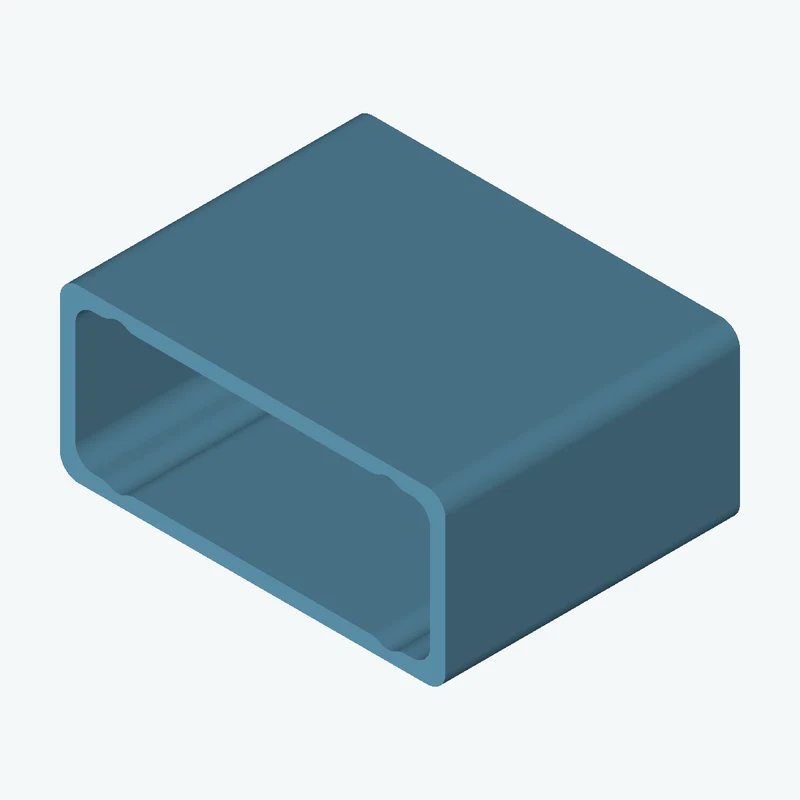 Rectangular body, 55 × 24.4 × 42 mm (W×D×H) — 0321