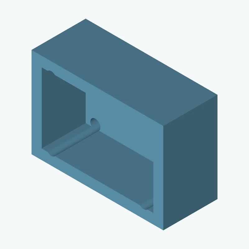Rectangular body, 41.86 × 28.7 × 17.2 mm (W×D×H) — 0387