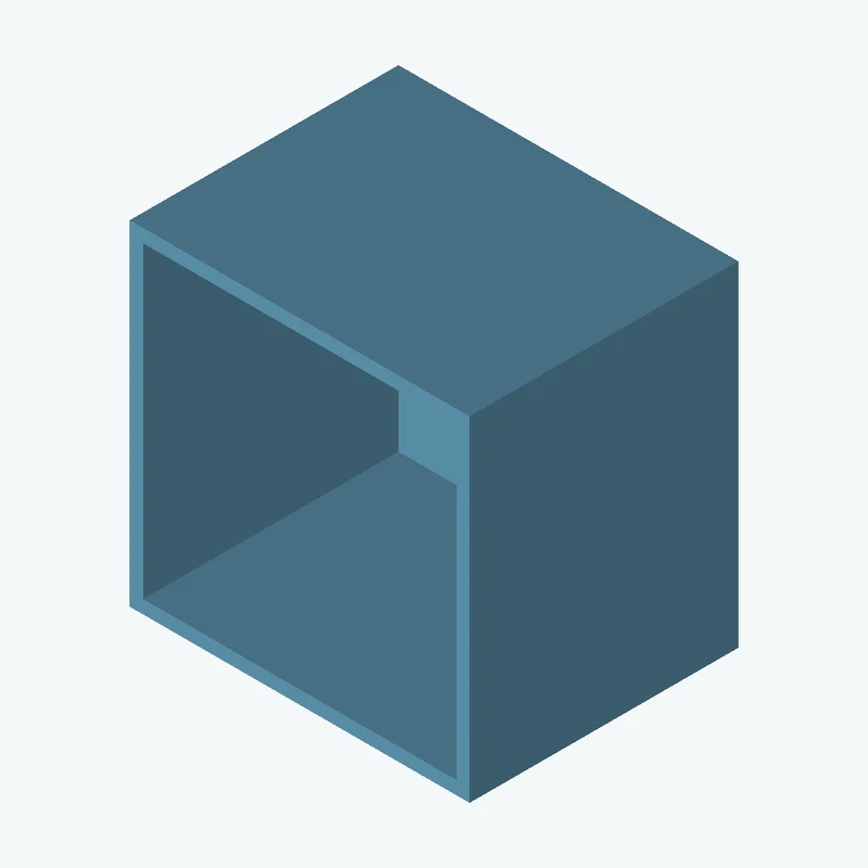 Rectangular body, 58.55 × 57.7 × 46.3 mm (W×D×H) — 0393