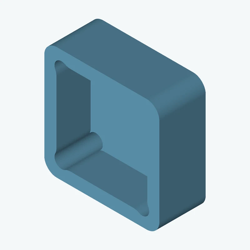 Rectangular body, 35 × 34.4 × 14.1 mm (W×D×H) — 0395
