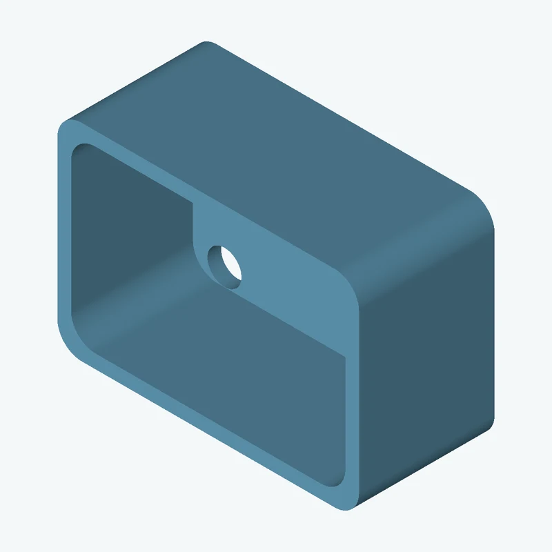 Rectangular body, 74.77 × 51.2 × 33.6 mm (W×D×H) — 0523