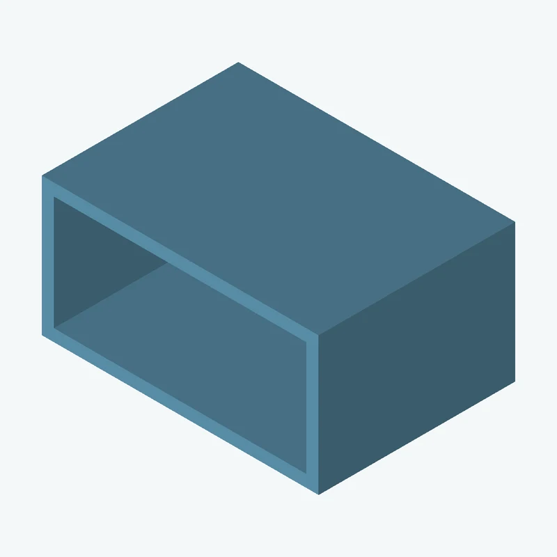 Rectangular body, 75.48 × 37.7 × 53.6 mm (W×D×H) — 0642