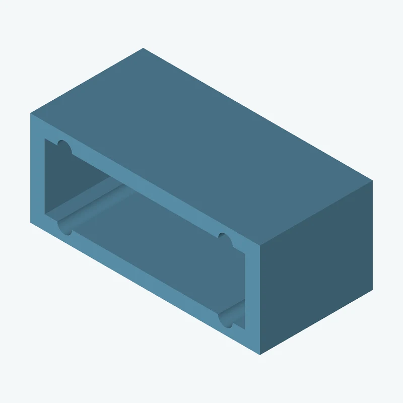 Rectangular body, 50.61 × 20.9 × 24.9 mm (W×D×H) — 0753