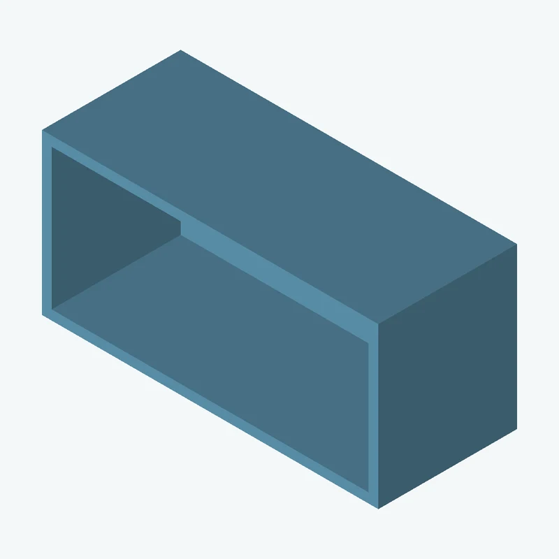 Rectangular body, 80 × 38.1 × 33 mm (W×D×H) — 1197