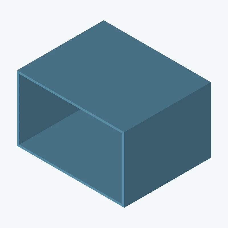 Rectangular body, 105 × 64.1 × 84.8 mm (W×D×H) — 1614