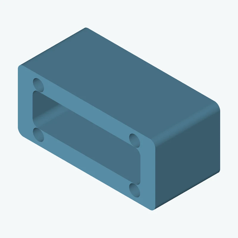 Rectangular body, 40 × 17.9 × 18.9 mm (W×D×H) — 1677