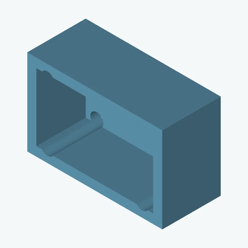 Rectangular body, 55 × 34.9 × 23.8 mm (W×D×H) — 1701