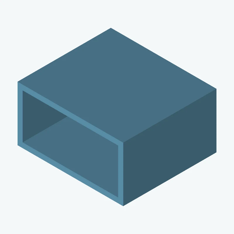 Rectangular body, 86.35 × 45 × 76.3 mm (W×D×H) — 2083