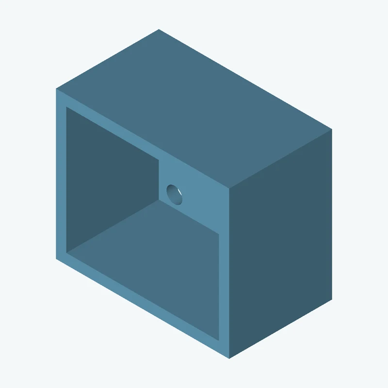 Rectangular body, 35 × 29.8 × 20.8 mm (W×D×H) — 2086