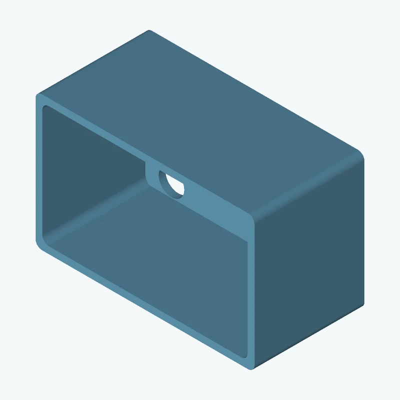 Rectangular body, 111.72 × 68.9 × 56.1 mm (W×D×H) — 2325