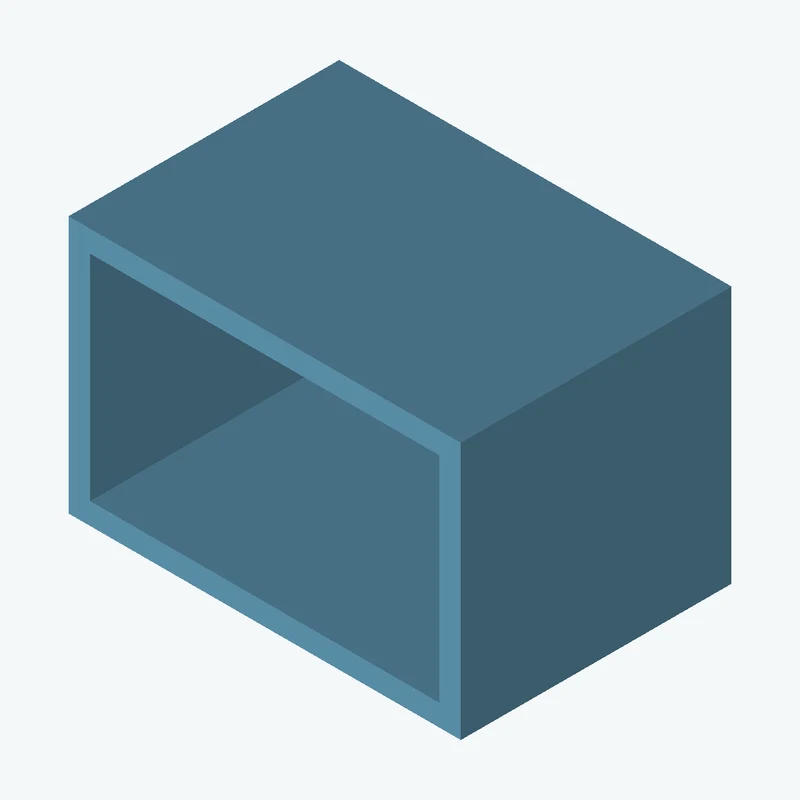 Rectangular body, 100 × 65.6 × 69 mm (W×D×H) — 2457