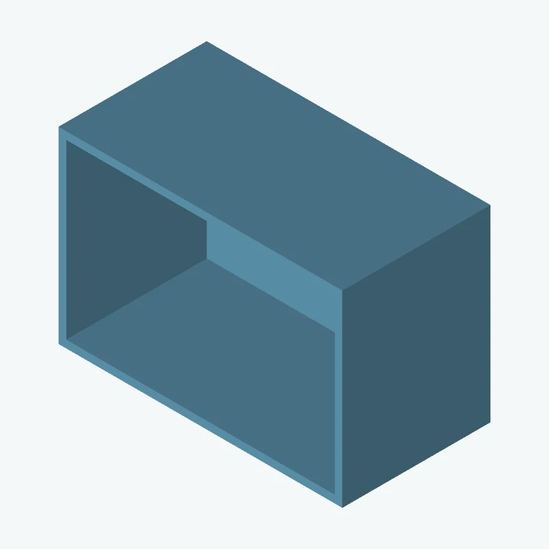 Rectangular body, 104.38 × 69.2 × 54.5 mm (W×D×H) — 2621