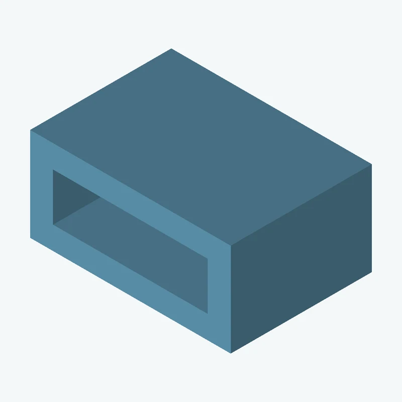 Rectangular body, 50 × 23.3 × 35.2 mm (W×D×H) — 2951