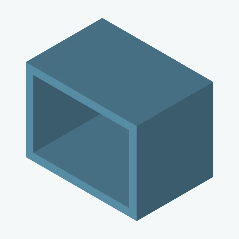 Rectangular body, 70 × 51.9 × 48.3 mm (W×D×H) — 2964