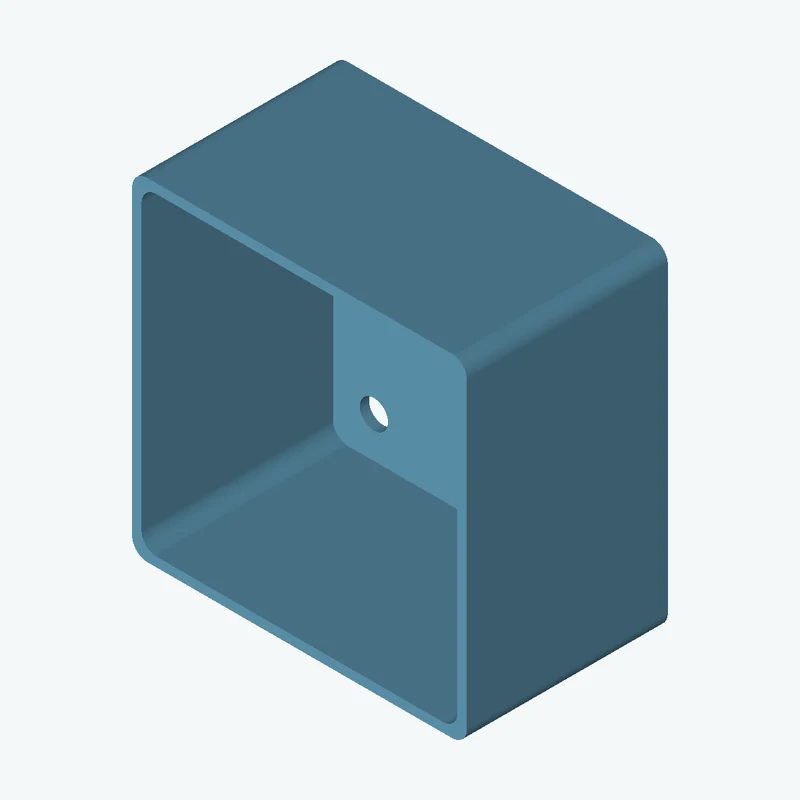 Rectangular body, 100 × 99.4 × 60 mm (W×D×H) — 3172