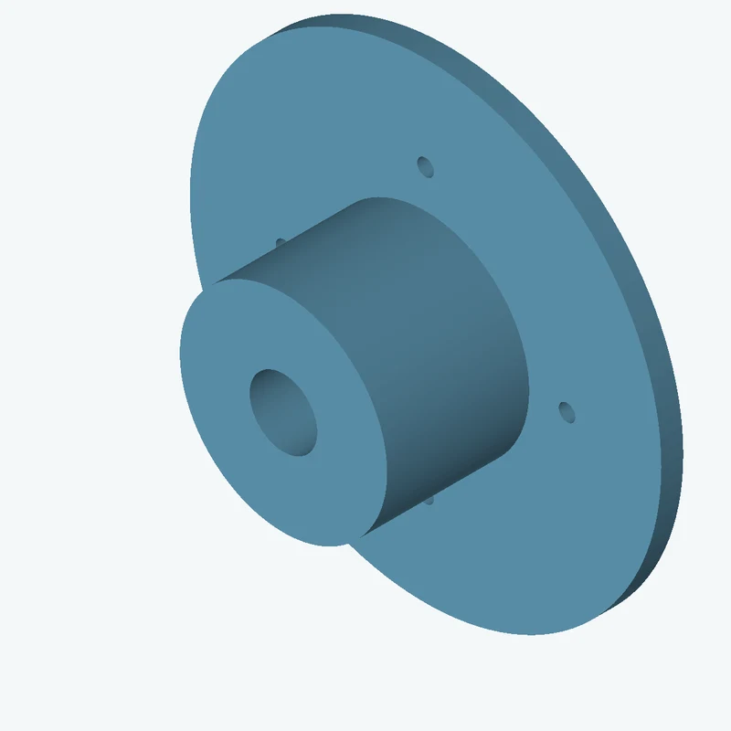 Revolved body, Ø80.1 mm × 63.4 mm tall with Ø26.1 mm bore, Ø182.2 mm × 8.5 mm flange — 0131