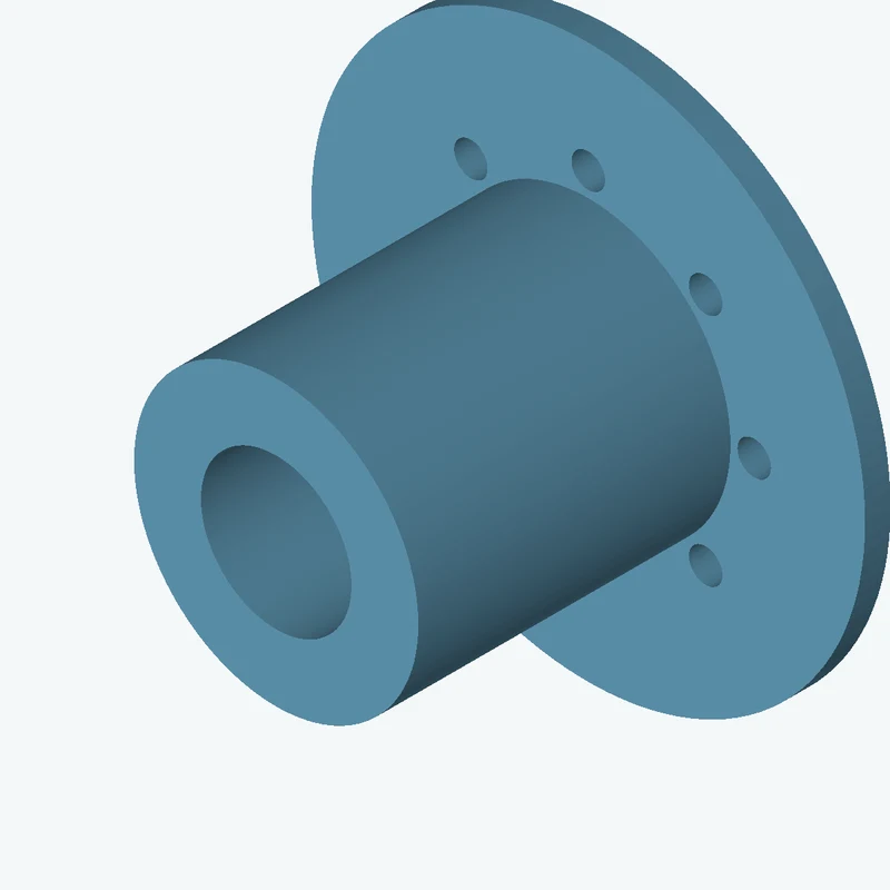 Revolved body, Ø71.42 mm × 84.8 mm tall with Ø37.8 mm bore, Ø139.1 mm × 6.4 mm flange — 0248