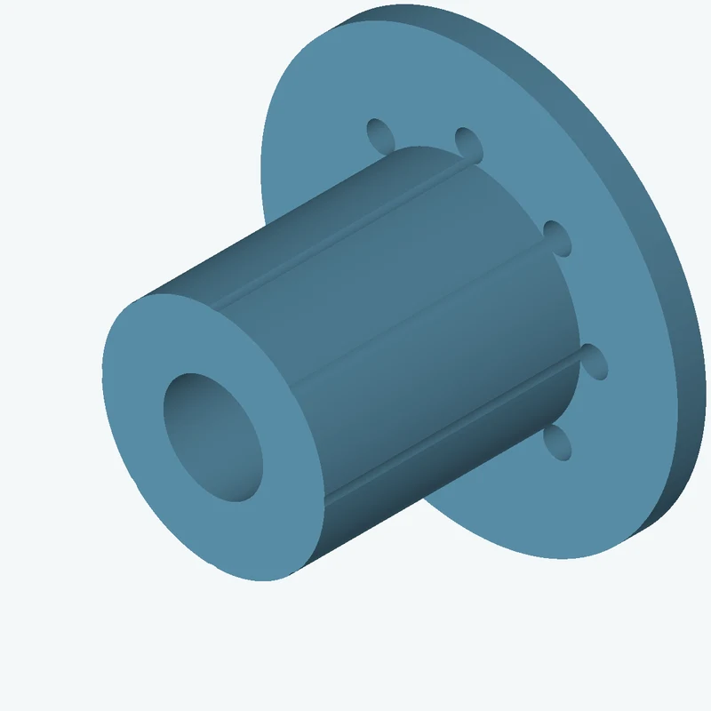Revolved body, Ø25 mm × 31.9 mm tall with Ø11.2 mm bore, Ø46.8 mm × 3.2 mm flange — 0423