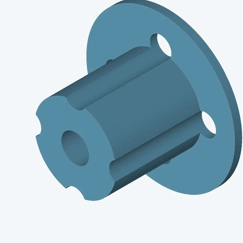 Revolved body, Ø32.13 mm × 36.5 mm tall with Ø10.9 mm bore, Ø58.6 mm × 2.8 mm flange — 0792
