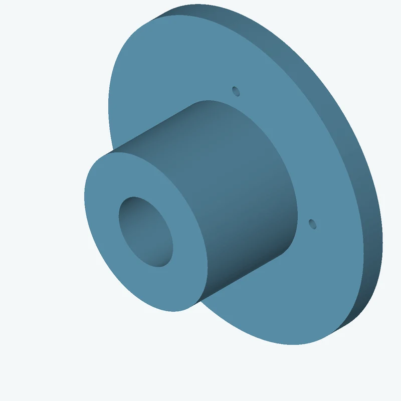 Revolved body, Ø85.58 mm × 75.6 mm tall with Ø37.7 mm bore, Ø177.1 mm × 13.2 mm flange — 1207