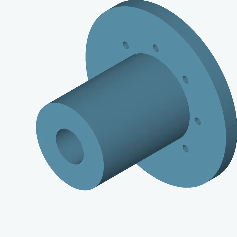 Revolved body, Ø50 mm × 71.7 mm tall with Ø20.5 mm bore, Ø103.6 mm × 8.4 mm flange — 1426