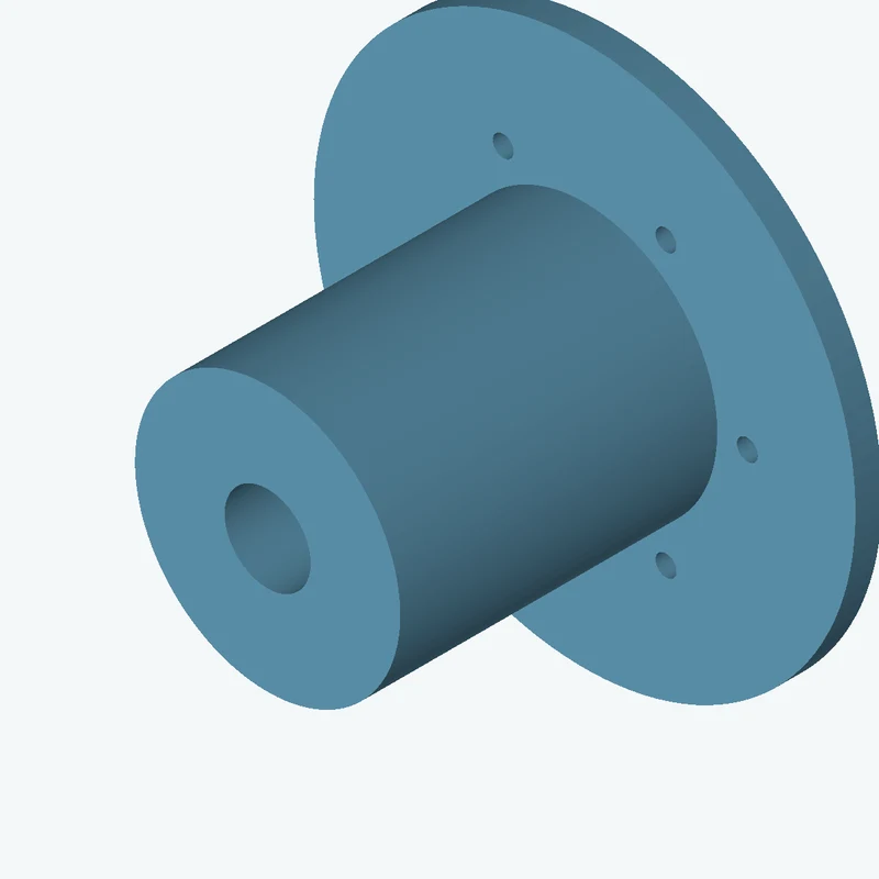 Revolved body, Ø40.74 mm × 52.8 mm tall with Ø13.2 mm bore, Ø83.2 mm × 4.1 mm flange — 1427