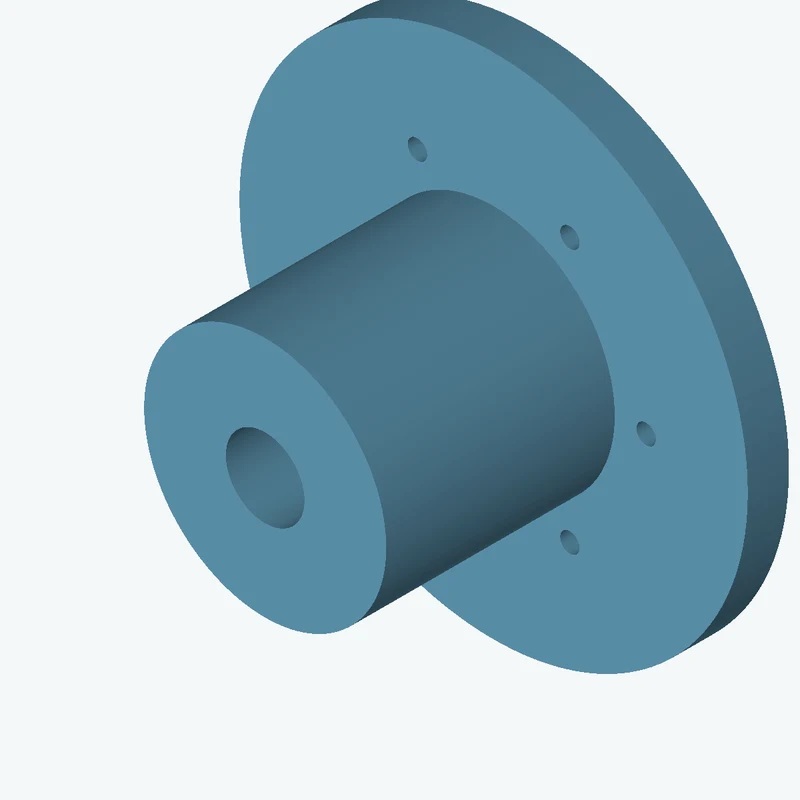 Revolved body, Ø80 mm × 89.1 mm tall with Ø26 mm bore, Ø168 mm × 13.6 mm flange — 1714